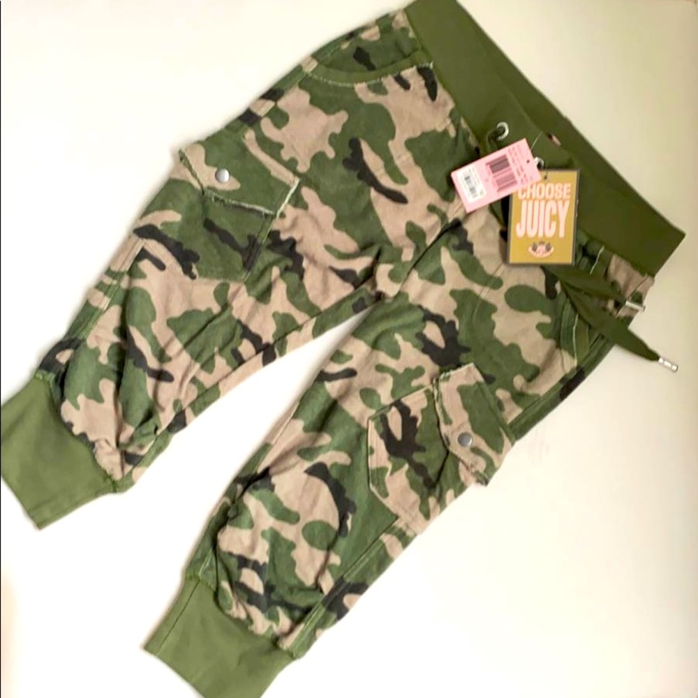 Juicy Couture Vintage camouflage mid-calf French Terry Pants